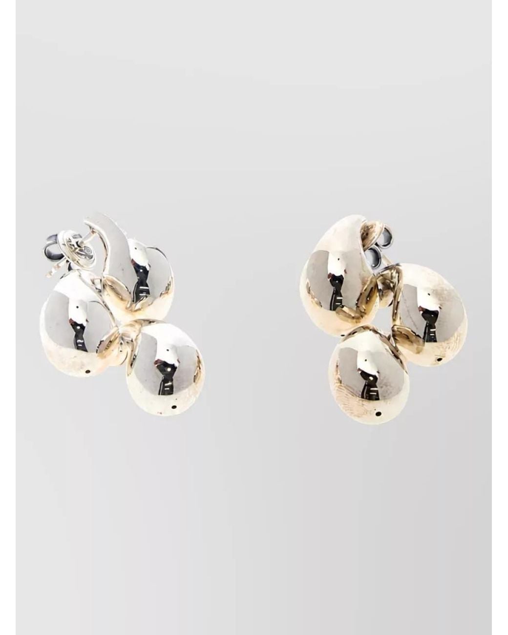 Bottega Veneta Metallic Sterling Drop Earrings