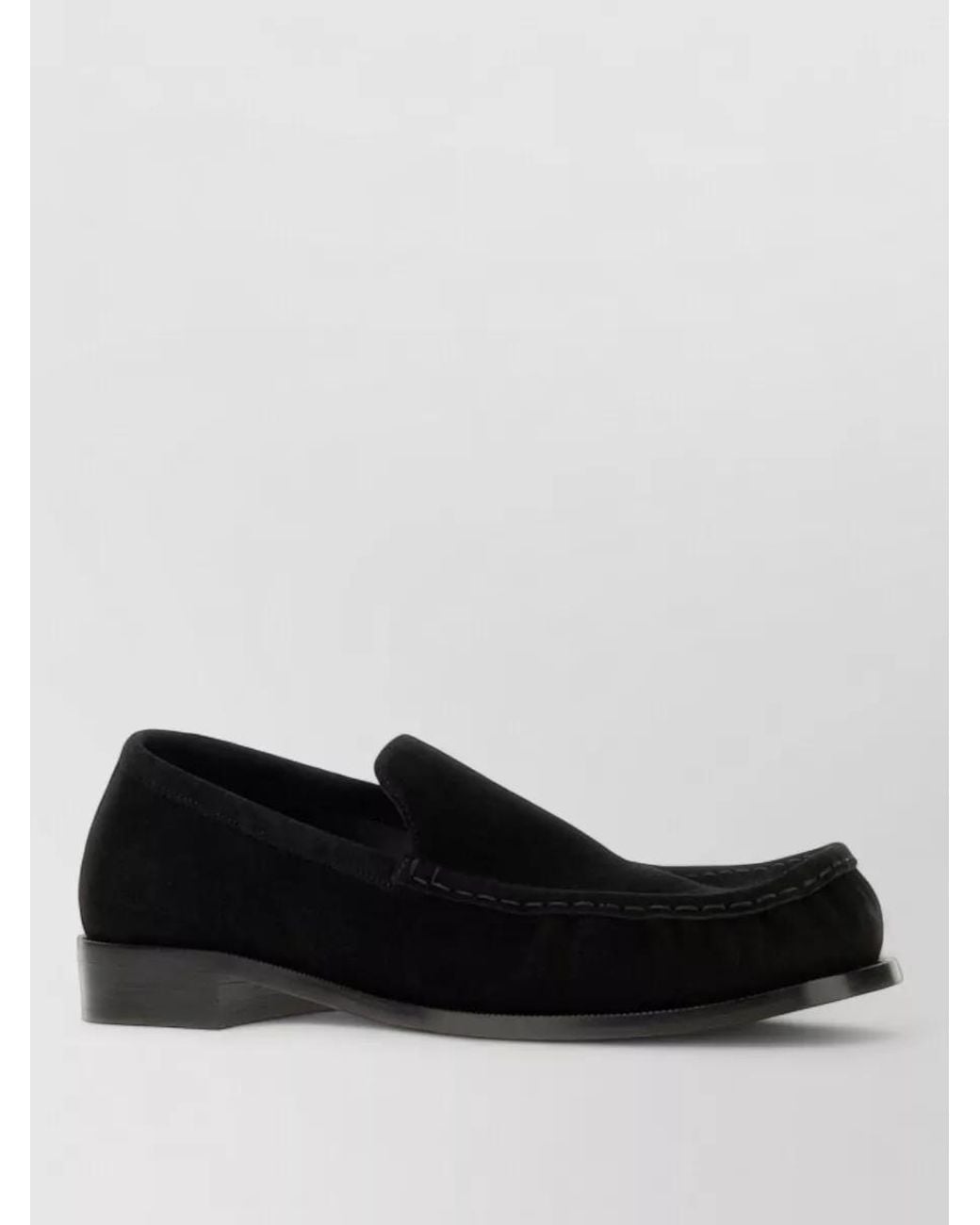 Dries Van Noten Black Suede Leather Loafers for men