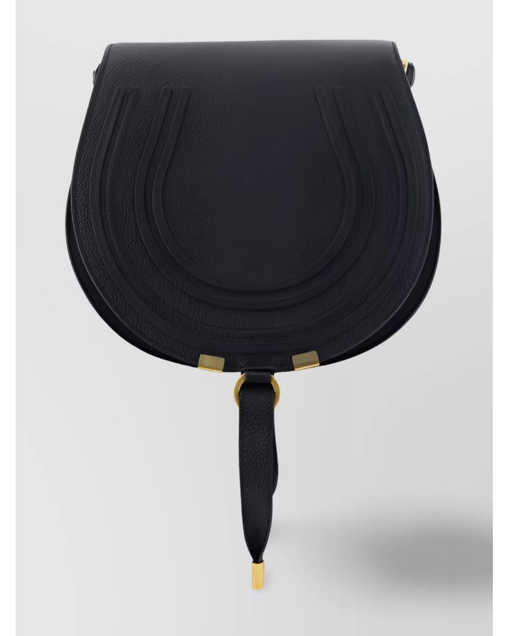 Chloé Blue Marcie Leather Saddle Shoulder Bag