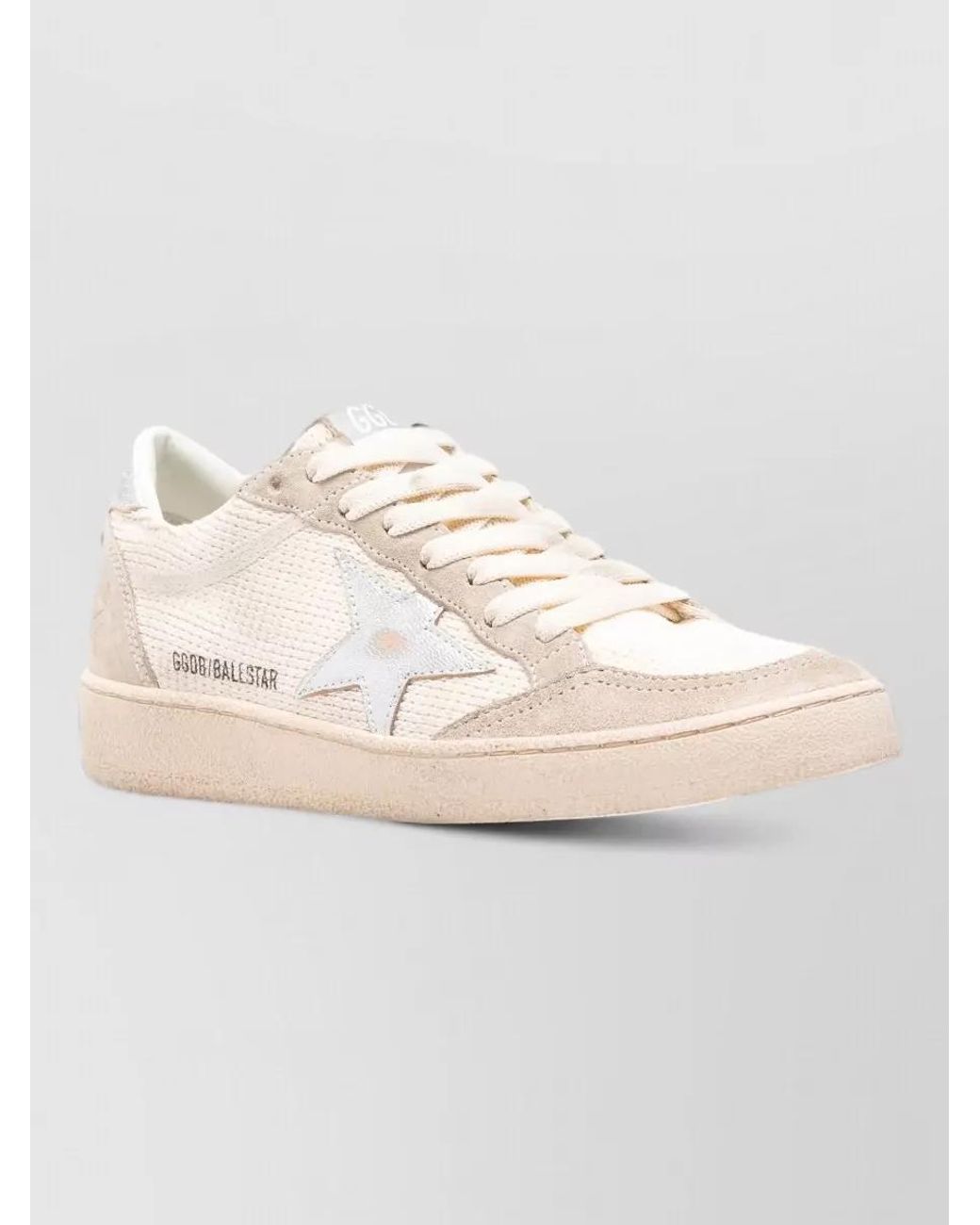 Golden Goose Deluxe Brand Natural Leather Crochet Low-Top Sneakers
