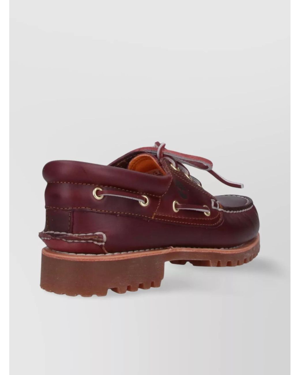Timberland Purple Leather Boat Shoes for men