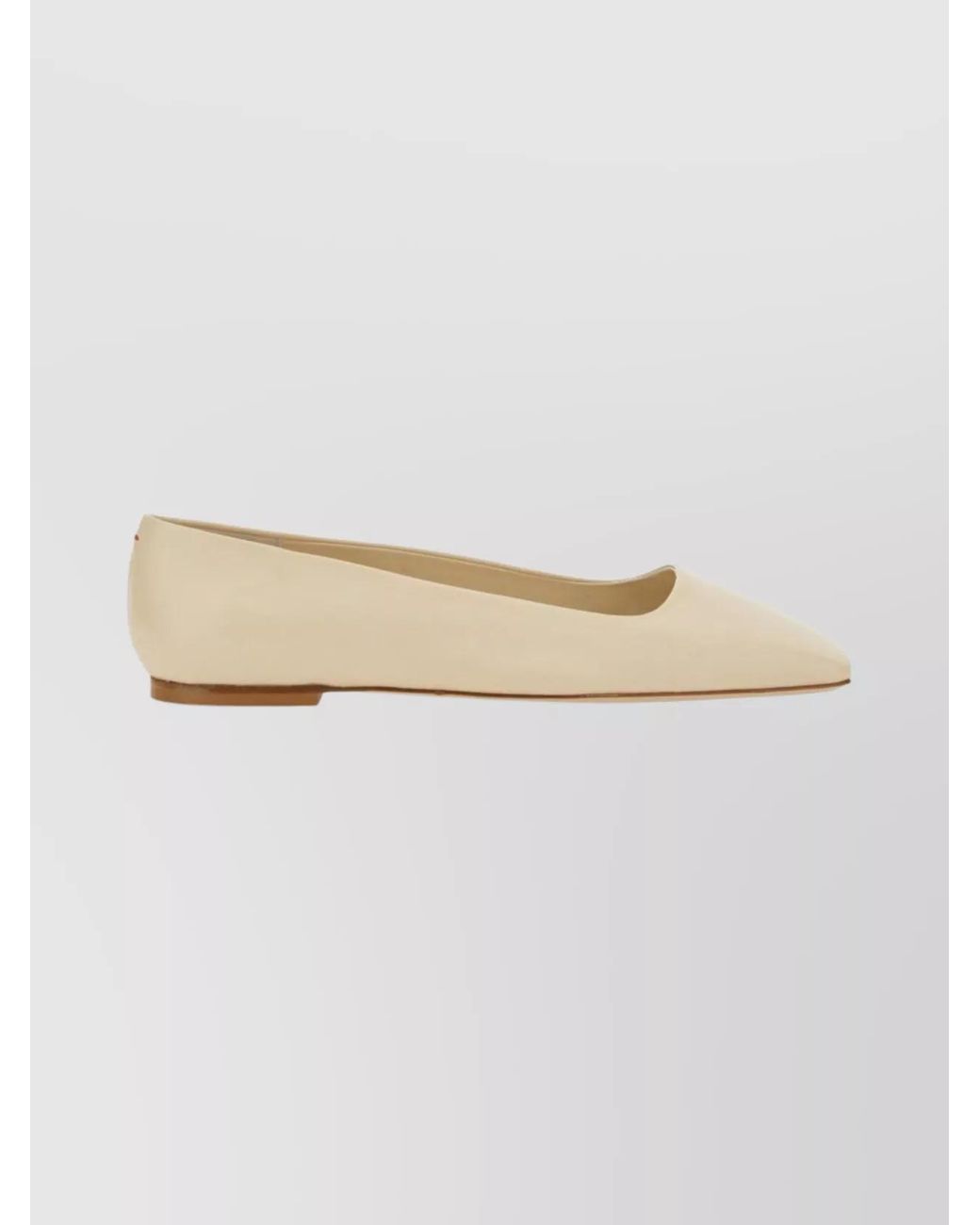 Aeyde Natural Leather Ballerina Shoes