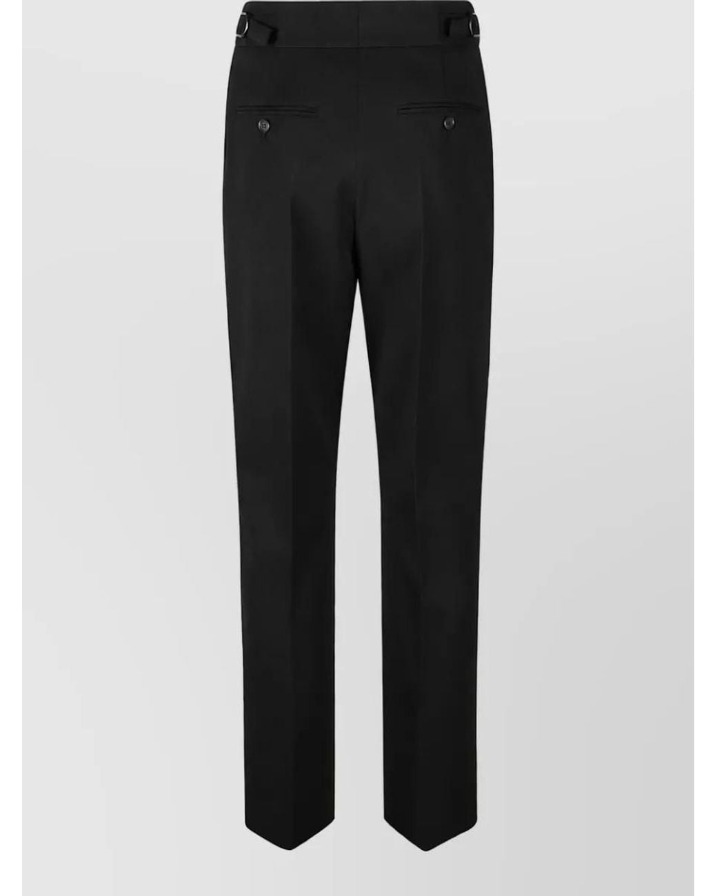 Prada Black Gabardine Suit Trousers