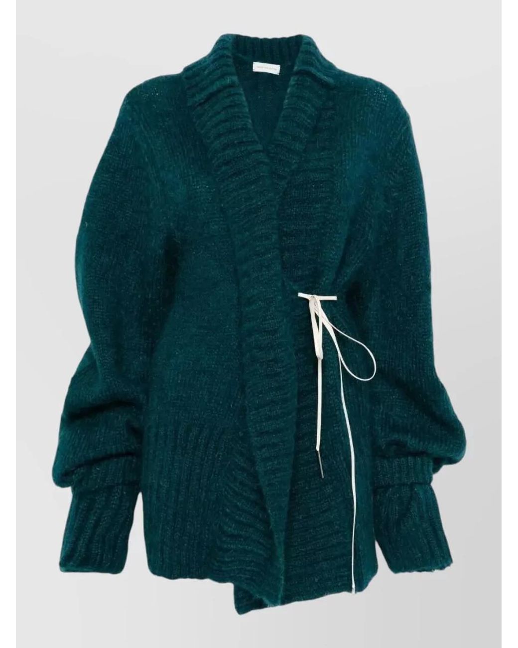 Dries Van Noten Green Temperance Cardigan