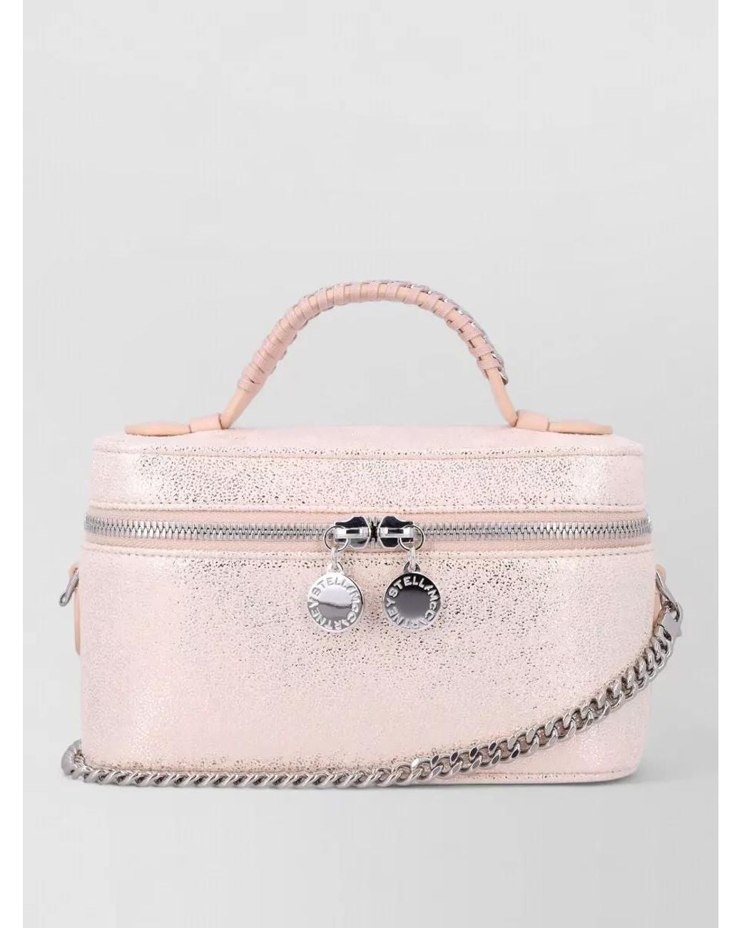 Stella McCartney Pink Falabella Vanity Case Clutch Bag