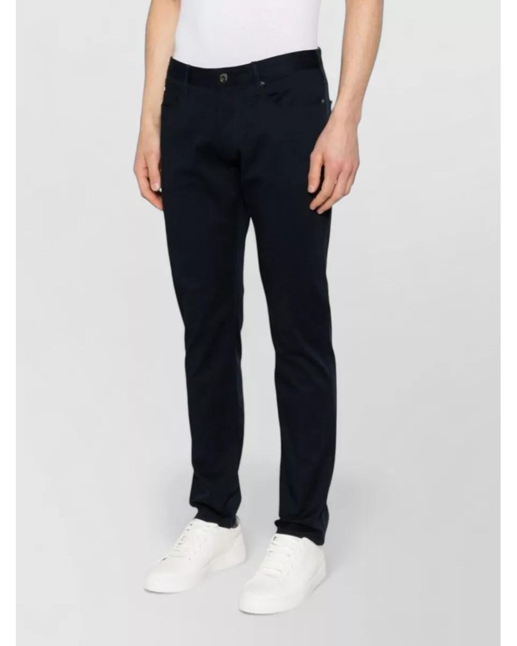 Emporio Armani Blue Denim Slim Straight-Leg Jeans for men