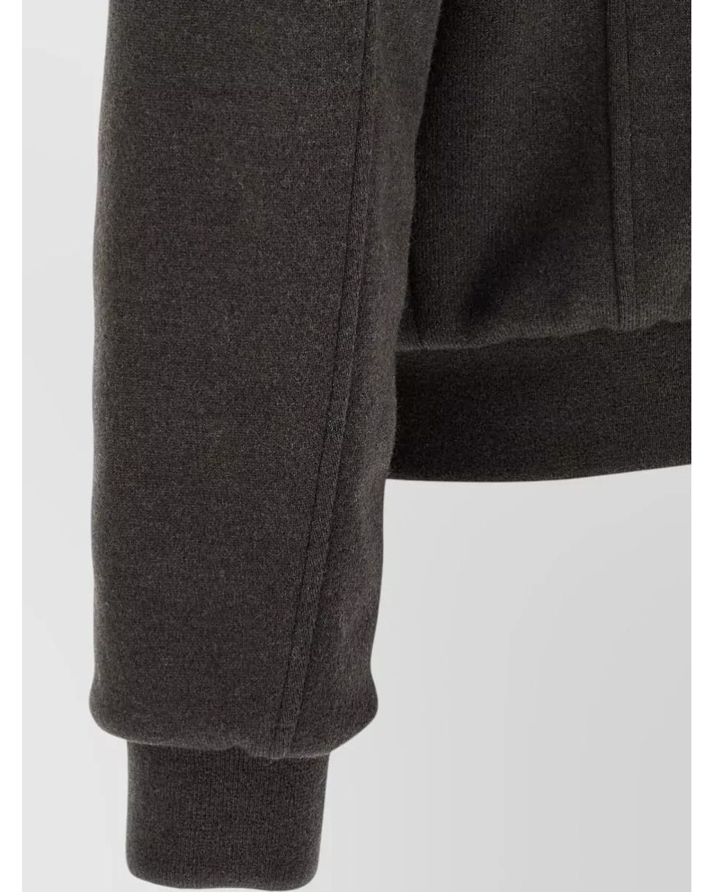 Moorer Black Cashmere Blend Quilted Bomber Jacket for men
