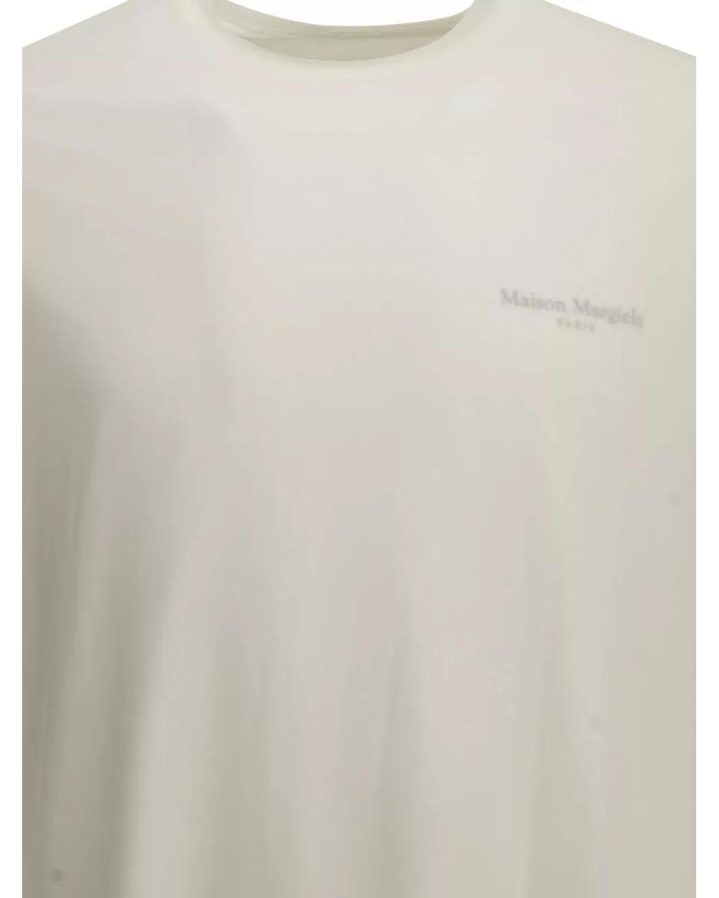 Maison Margiela White Fusion Crew-Neck T-Shirt for men