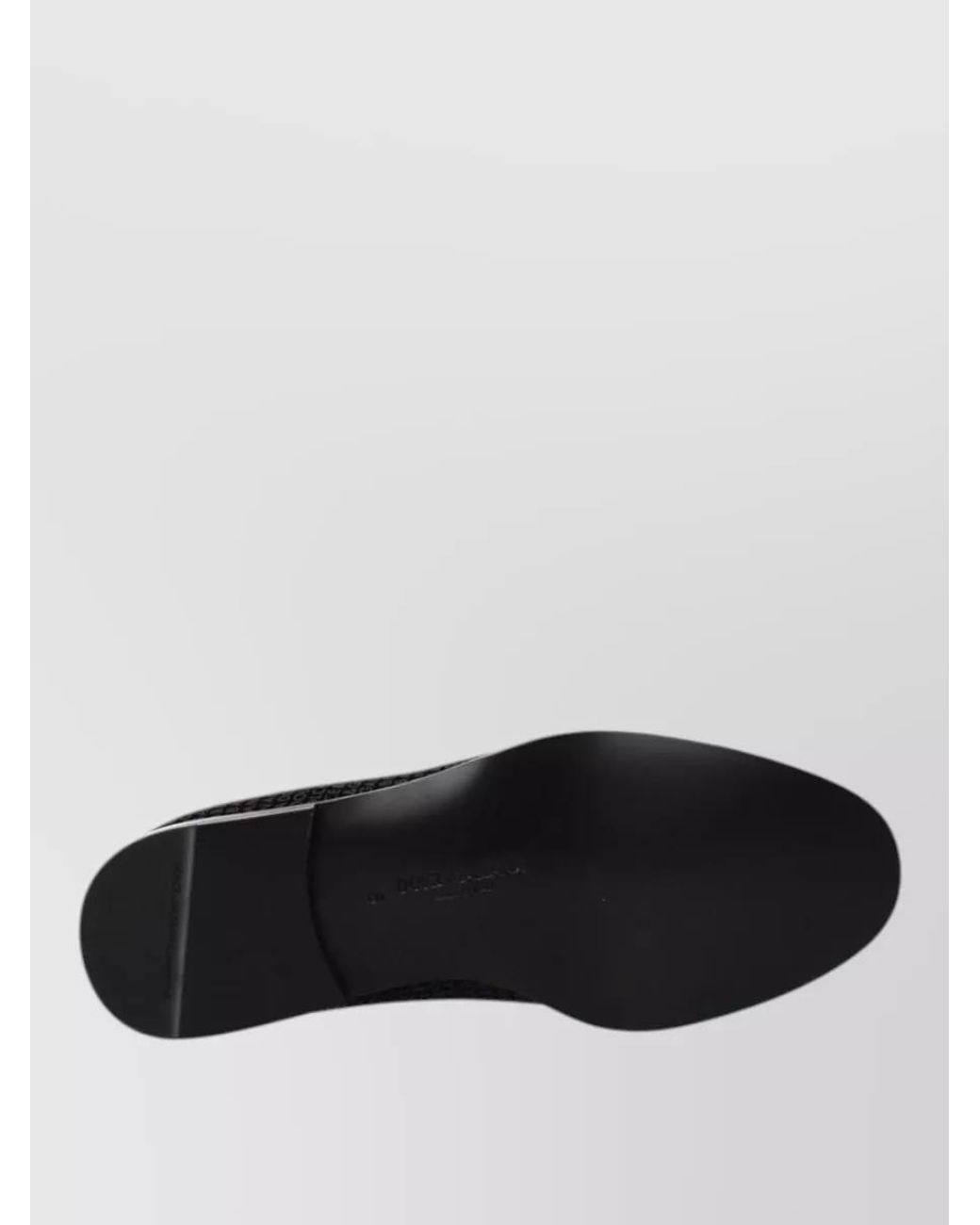 Dolce & Gabbana Black Velvet Logo-Print Slip-On Loafers for men