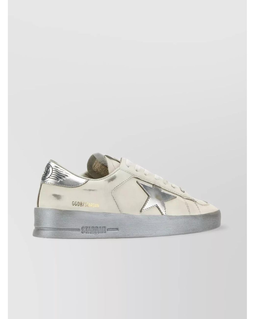 Golden Goose Deluxe Brand White Leather Low-Top Sneakers