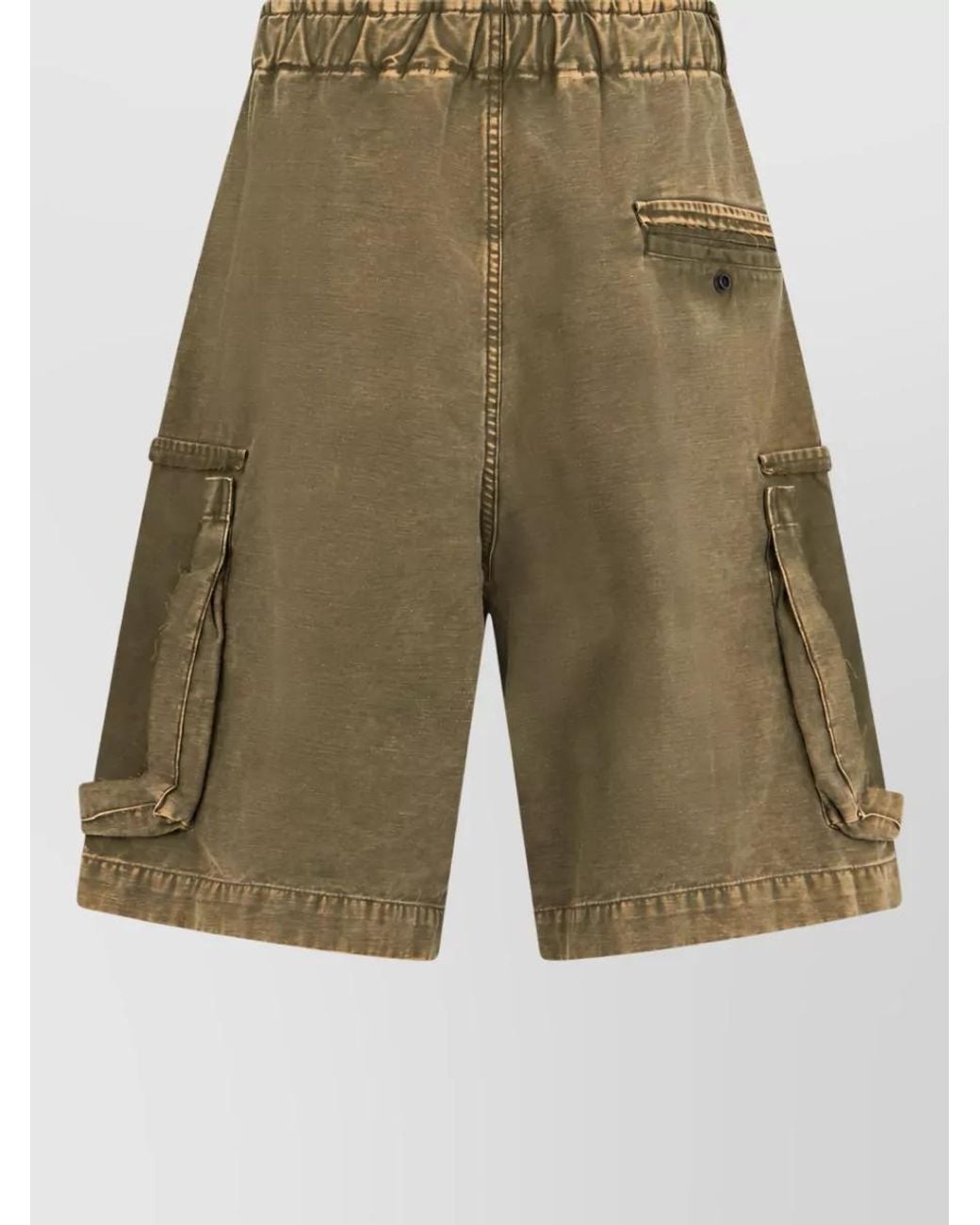 Maison Mihara Yasuhiro Green Cotton Cargo Shorts for men