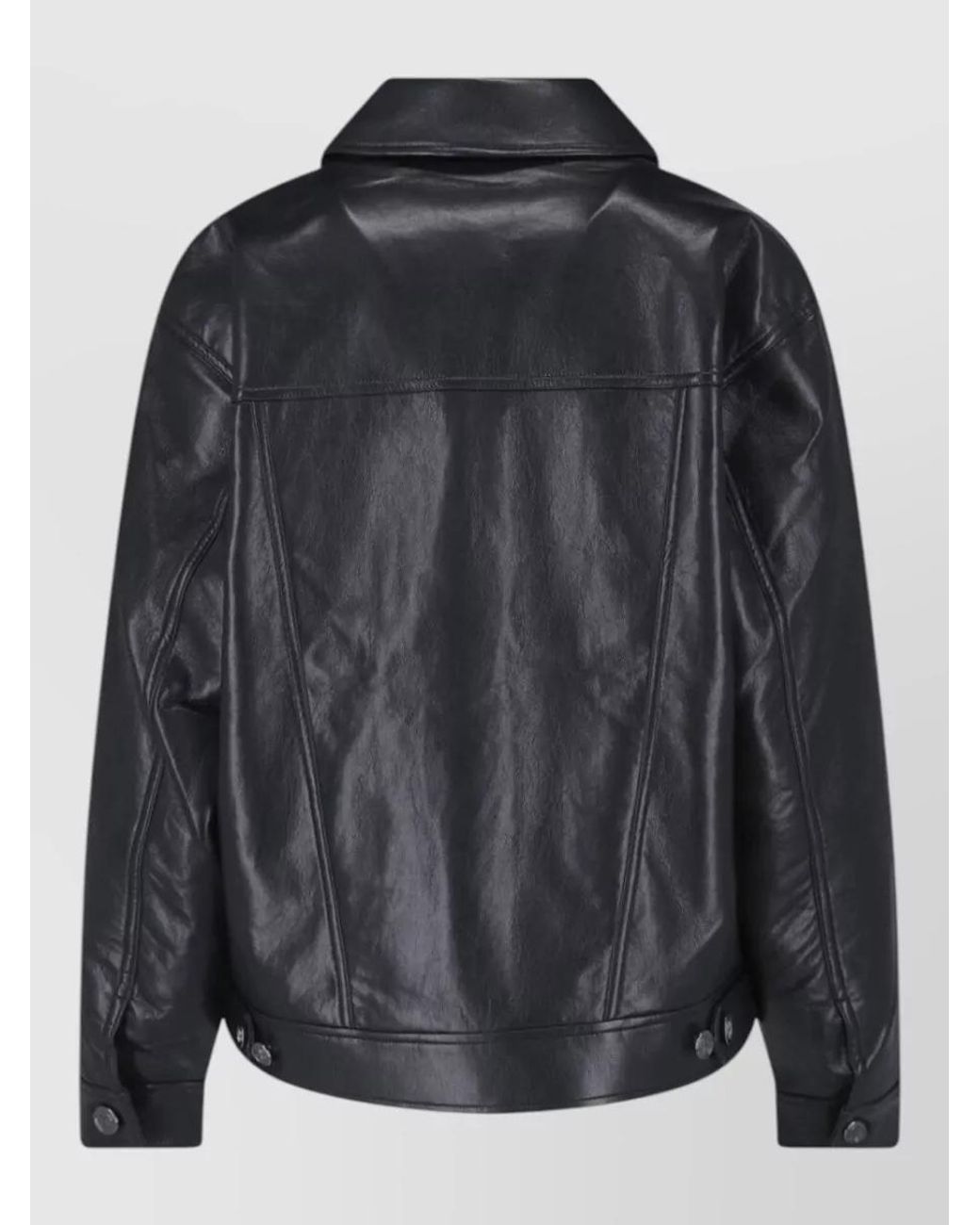 Anine Bing Black Leather Coat