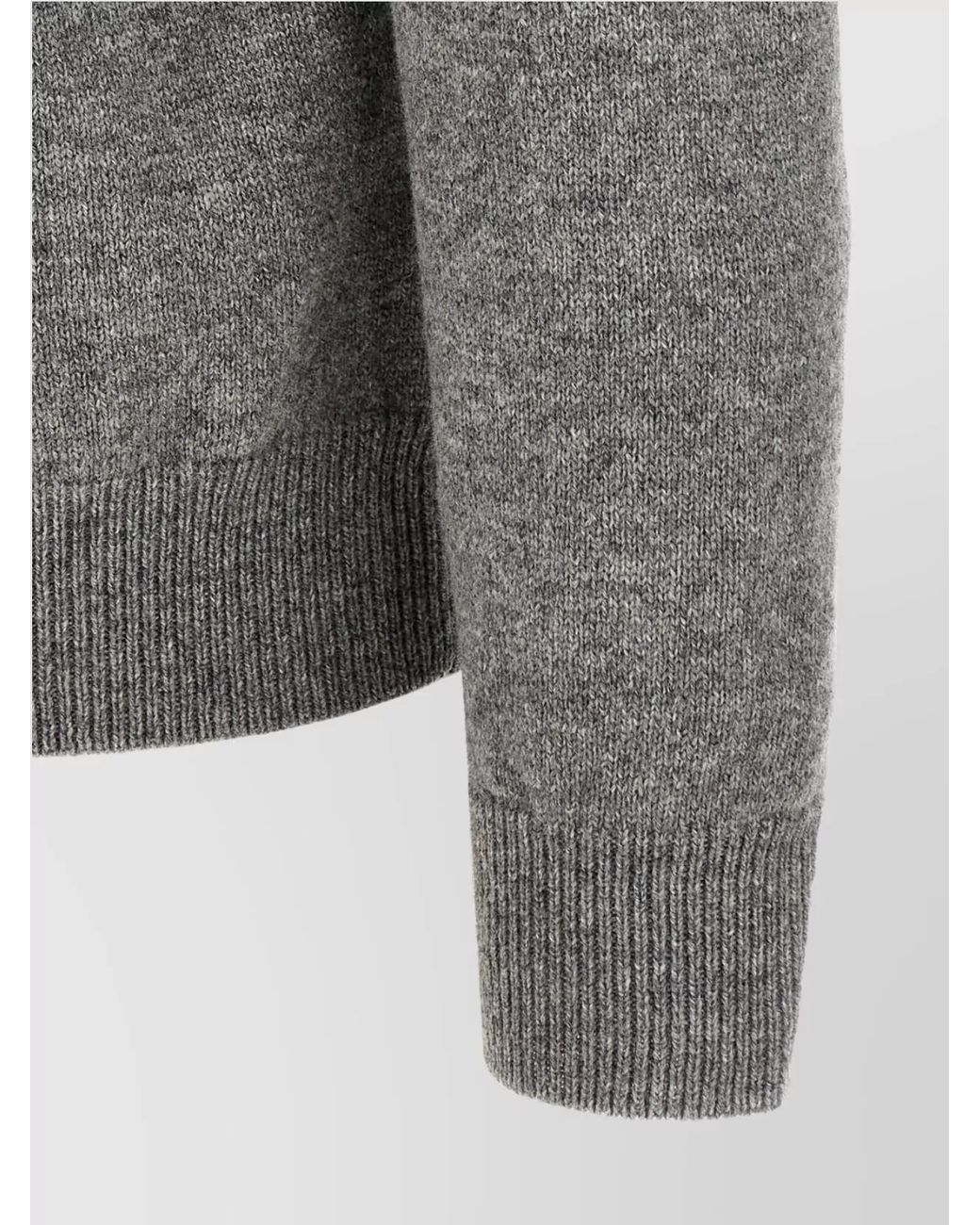 Zanone Gray Virgin Wool Crewneck Jumper for men