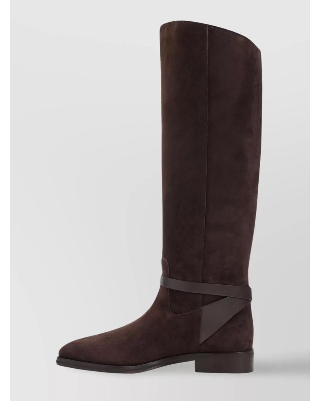 Jimmy Choo Brown Suede Knee-High Flat Boots