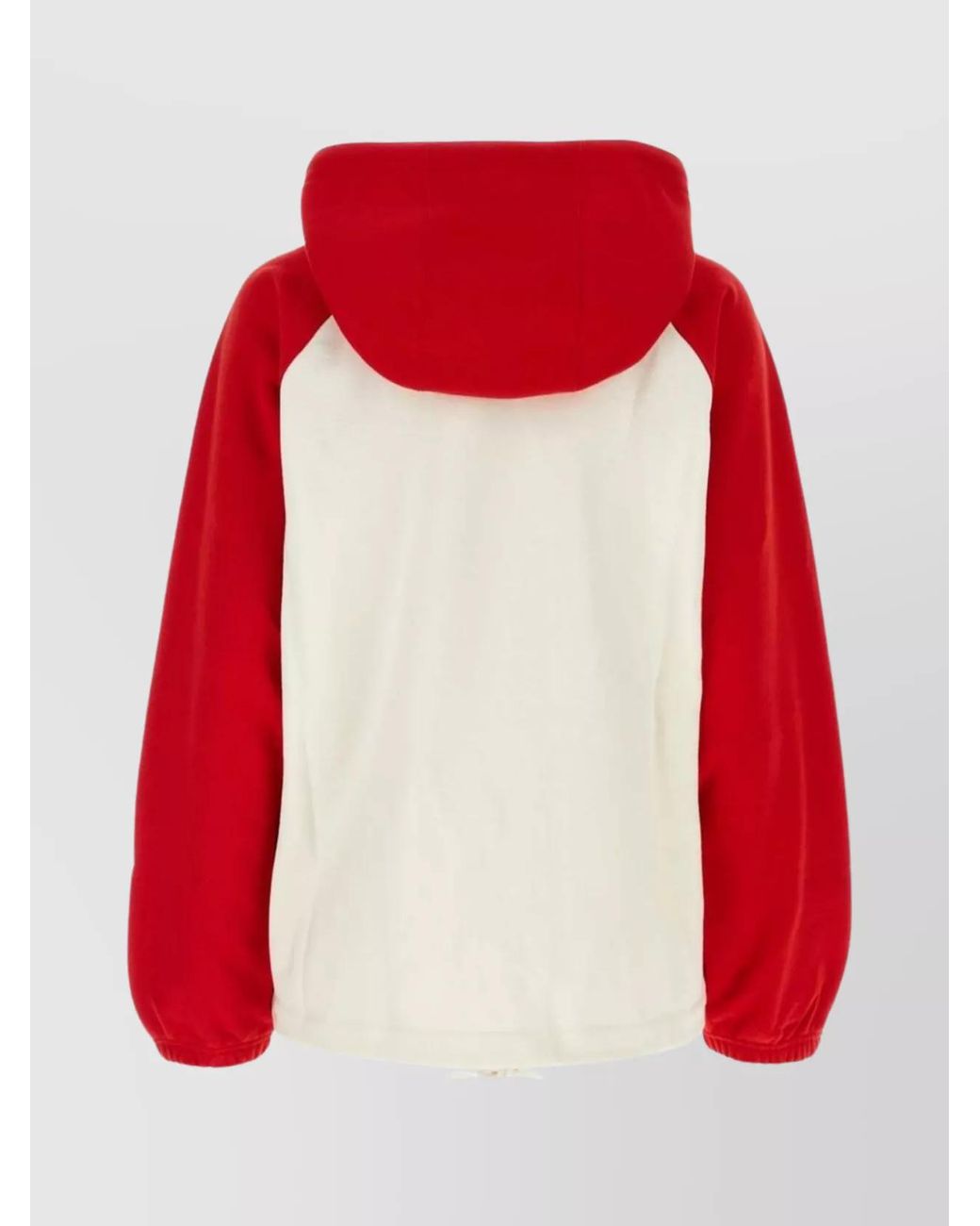 Gucci Red Two-tone Cotton Oversize Sweatshirt