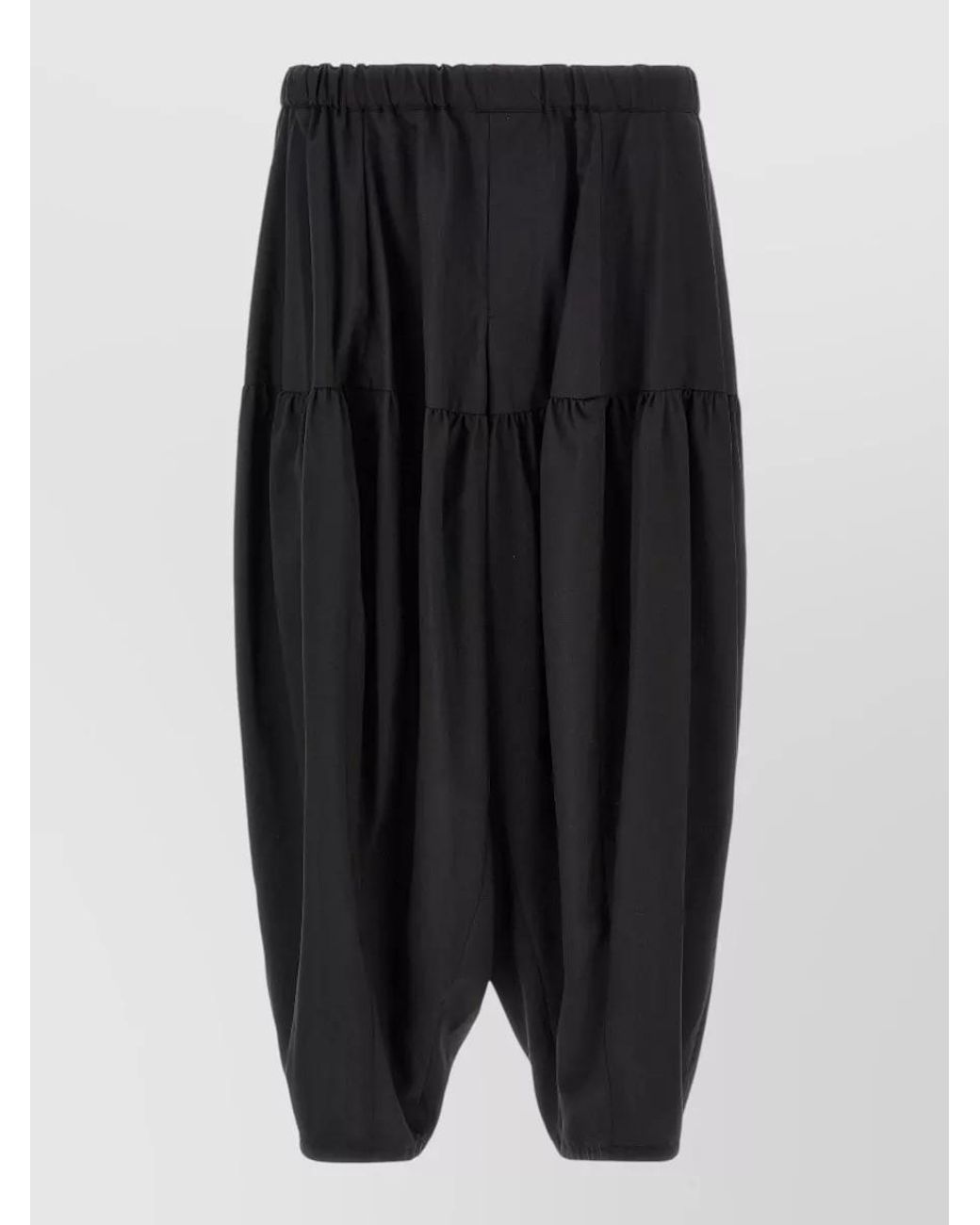 Comme des Garçons Black Paneled Barrel-Leg Trousers for men