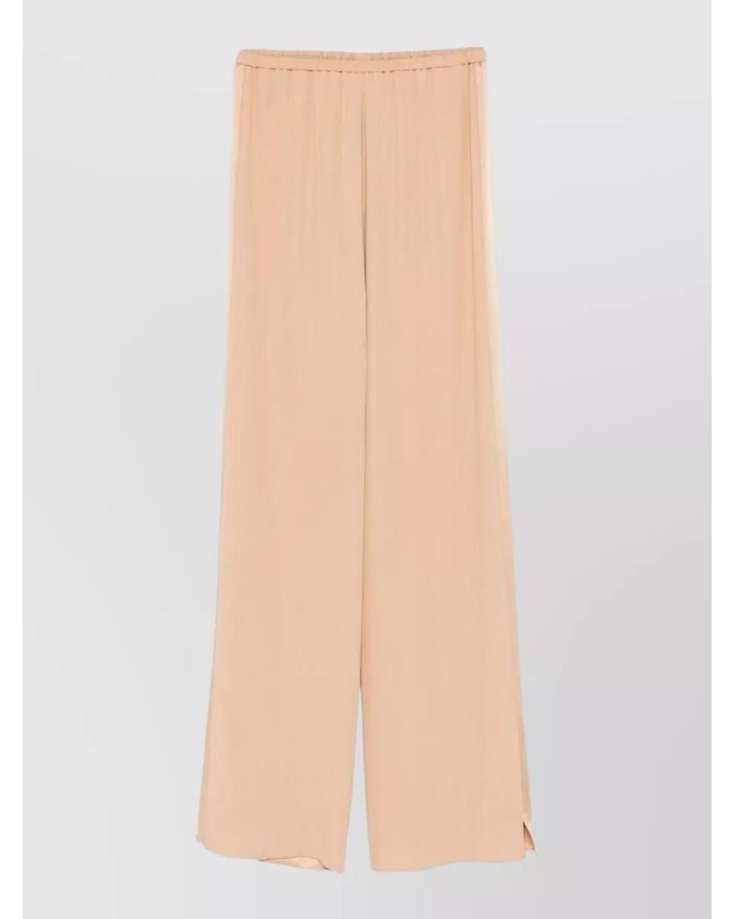 Forte_forte Natural Elasticated-Waist Wide-Leg Trousers