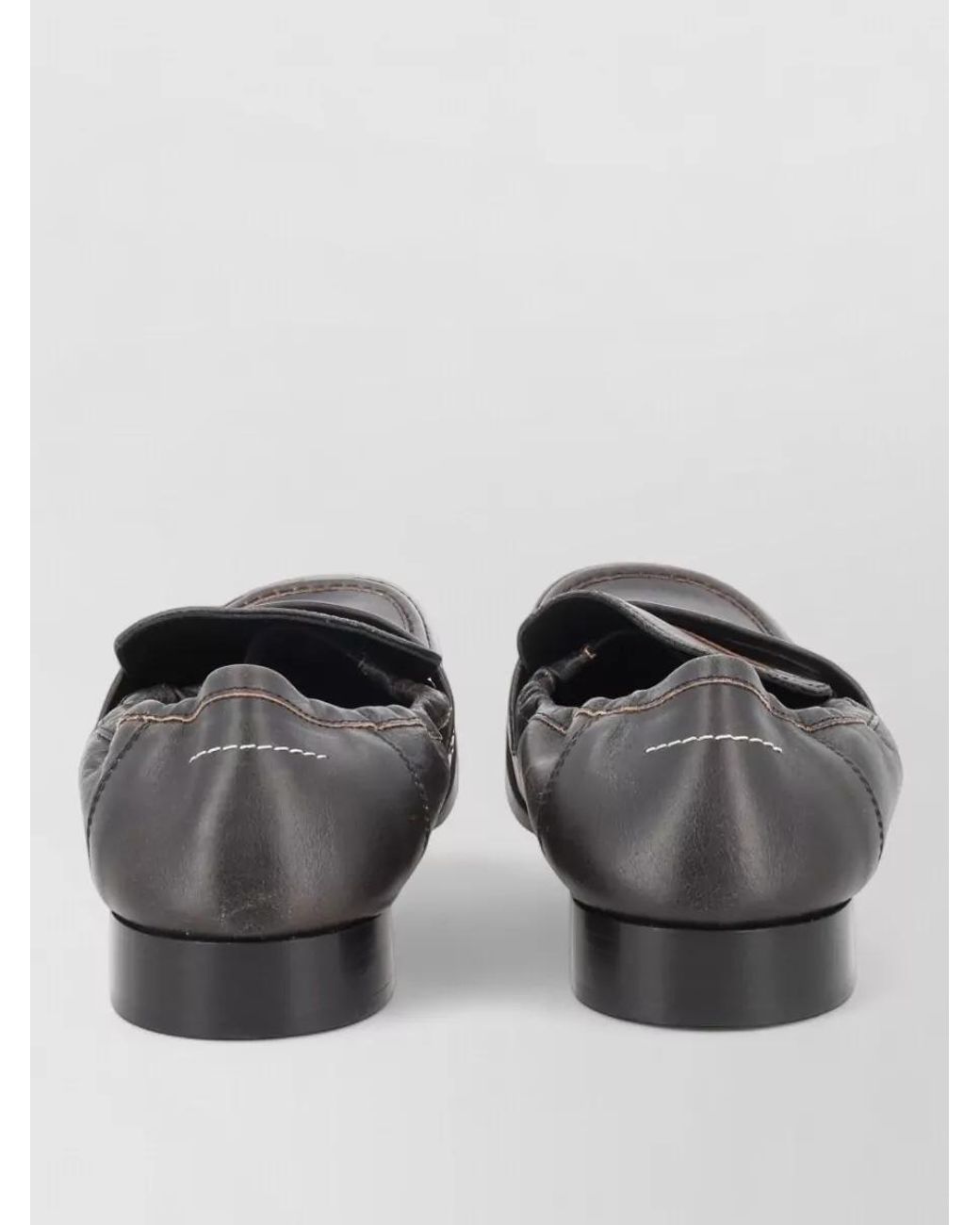 MM6 by Maison Margiela Gray Monk Strap Shoes Comfortable Casual Shape for men