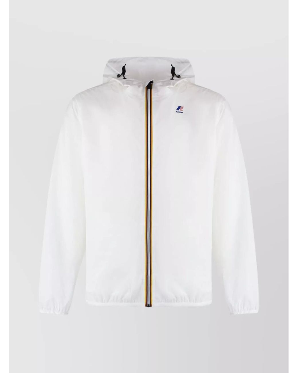K-Way White Hooded Jacket for men