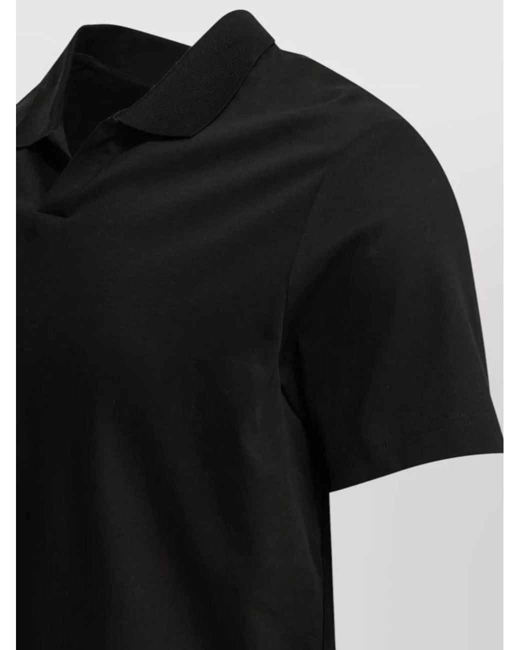 NN07 Black Organic Cotton Polo Shirt for men