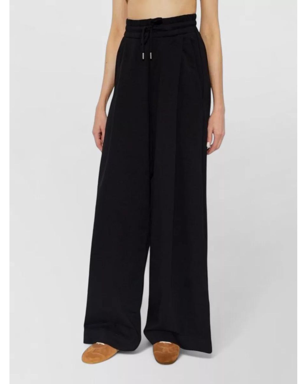 Dries Van Noten Black Cotton Straight Trousers