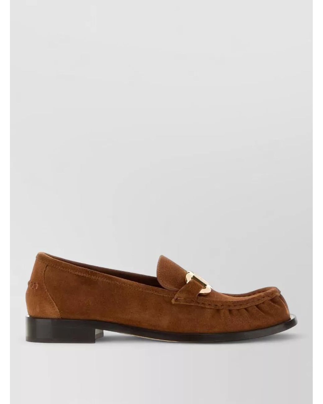 Ferragamo Brown Suede Loafers