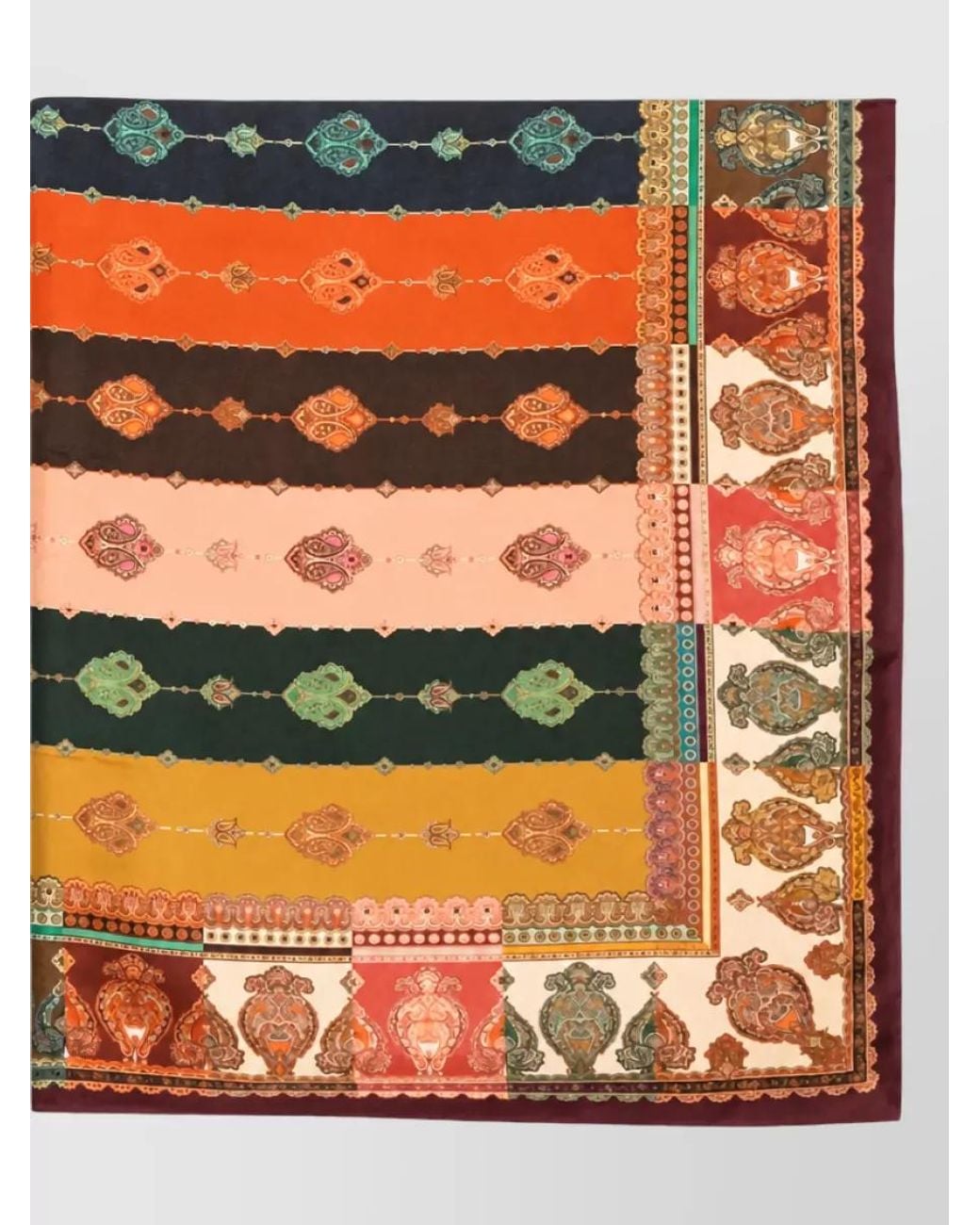 Zimmermann Orange Silk Printed Square Maxi Scarf