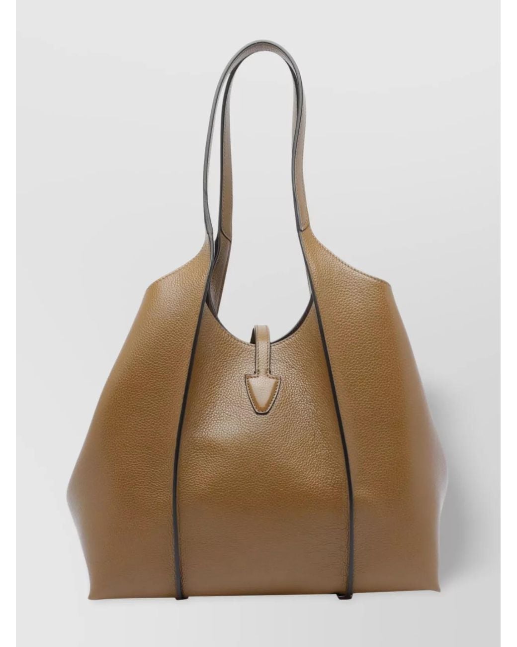Tod's Brown T Timeless Small Leather Shoulder Bag