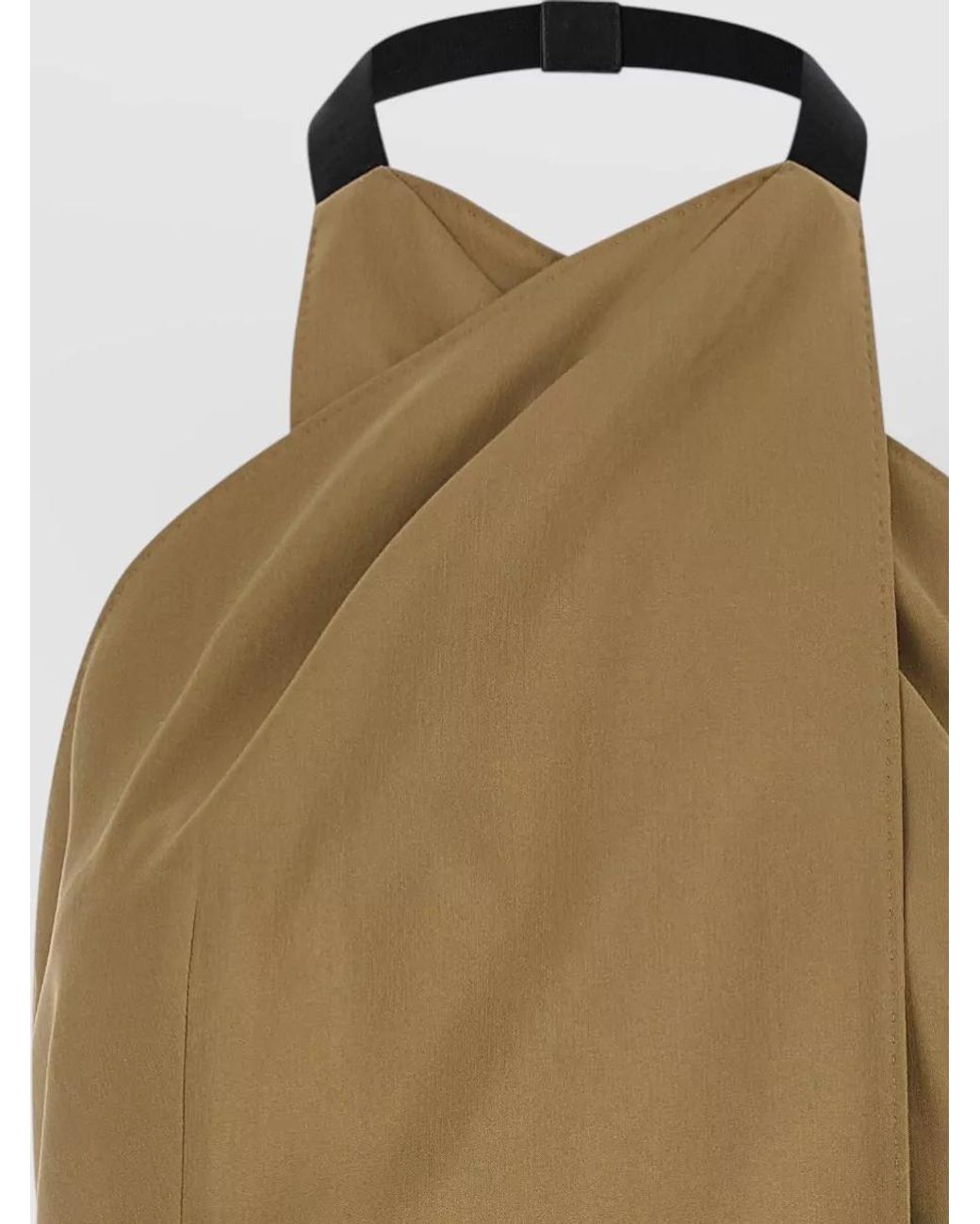Max Mara Natural Silk Blend Sleeveless Double-Breasted Jacket