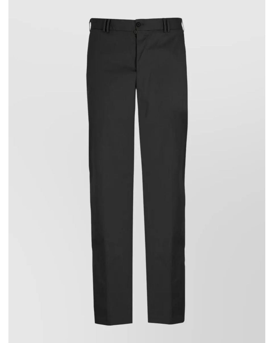 PT Torino Black Straight-Leg Trousers for men
