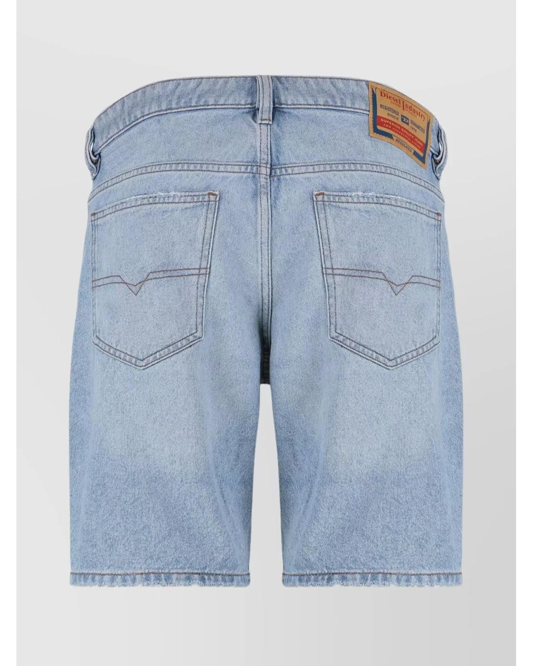 DIESEL Blue Denim Bermuda Shorts for men