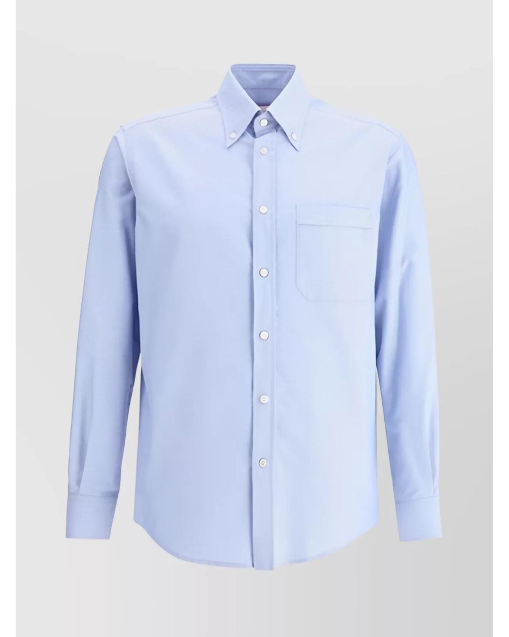 Valentino Blue Cotton Button-Down Shirt for men