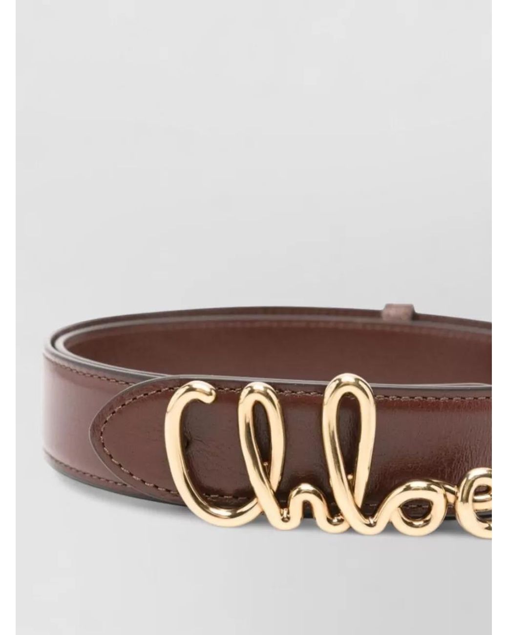 Chloé Brown Leather Belt