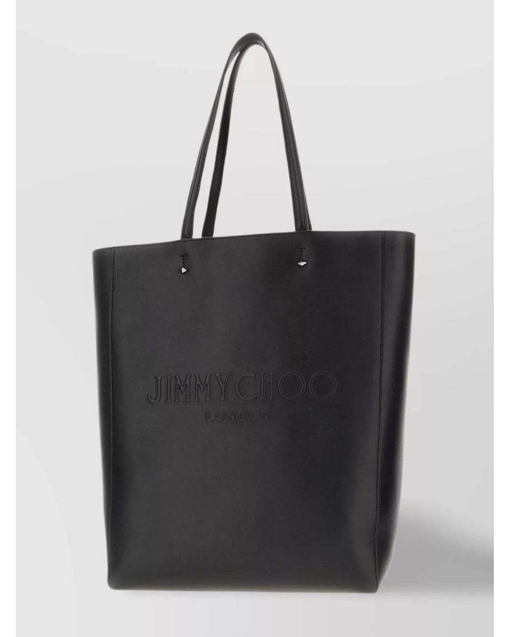 Jimmy Choo Black Studded Leather Tote Bag for men