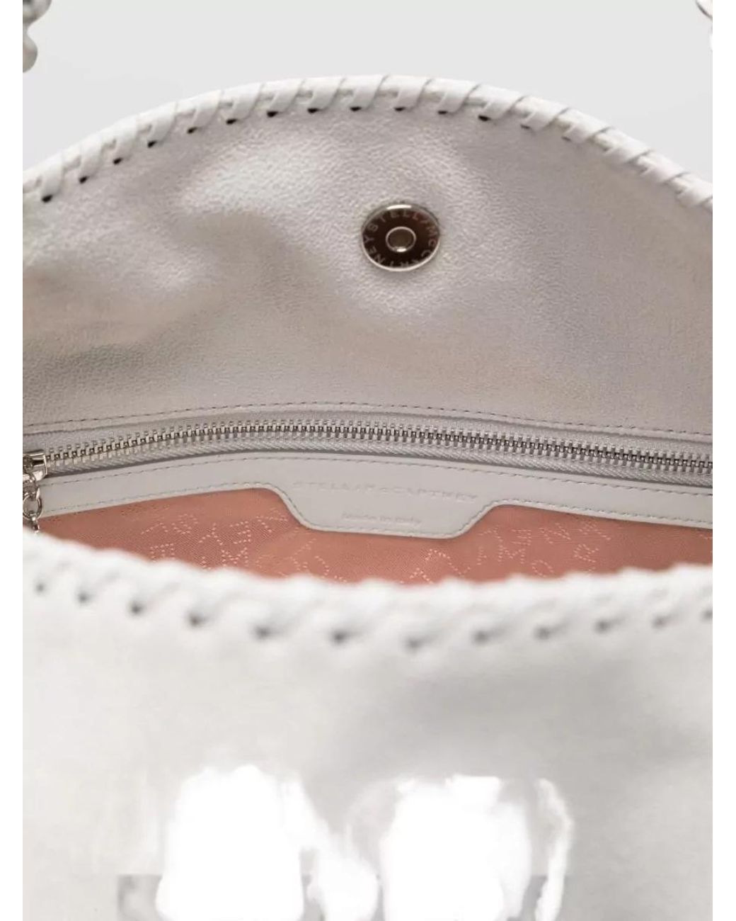 Stella McCartney White Falabella Drawstring Shoulder Bag