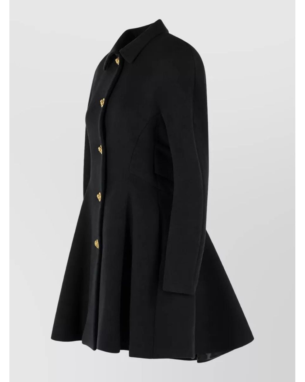 Versace Black Wool Fitted Jacket