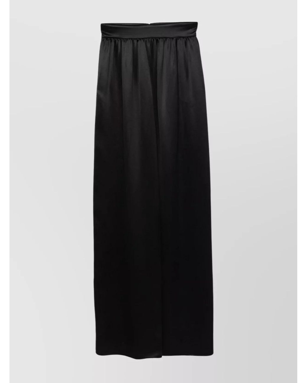 Dolce & Gabbana Black Viscose High-Rise Long Skirt