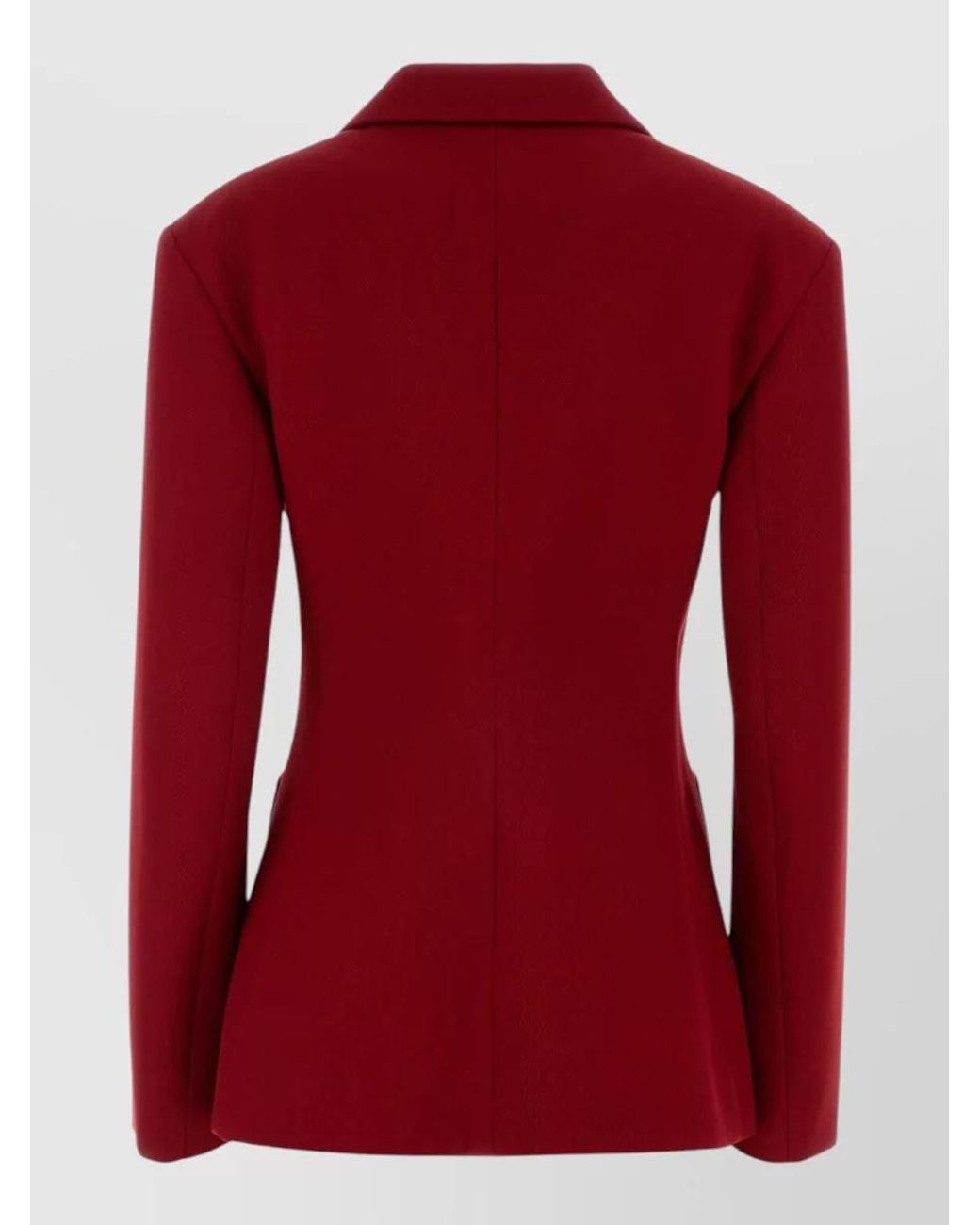 Loewe Red Silk Blend Blazer
