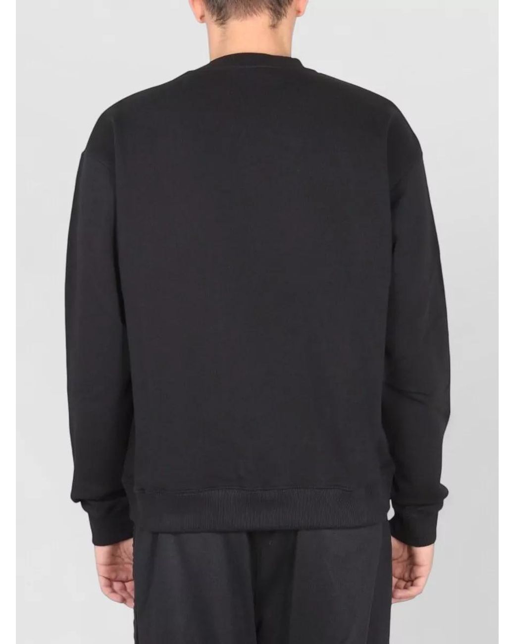 Ih Nom Uh Nit Black Logo Print Cotton Sweatshirt for men