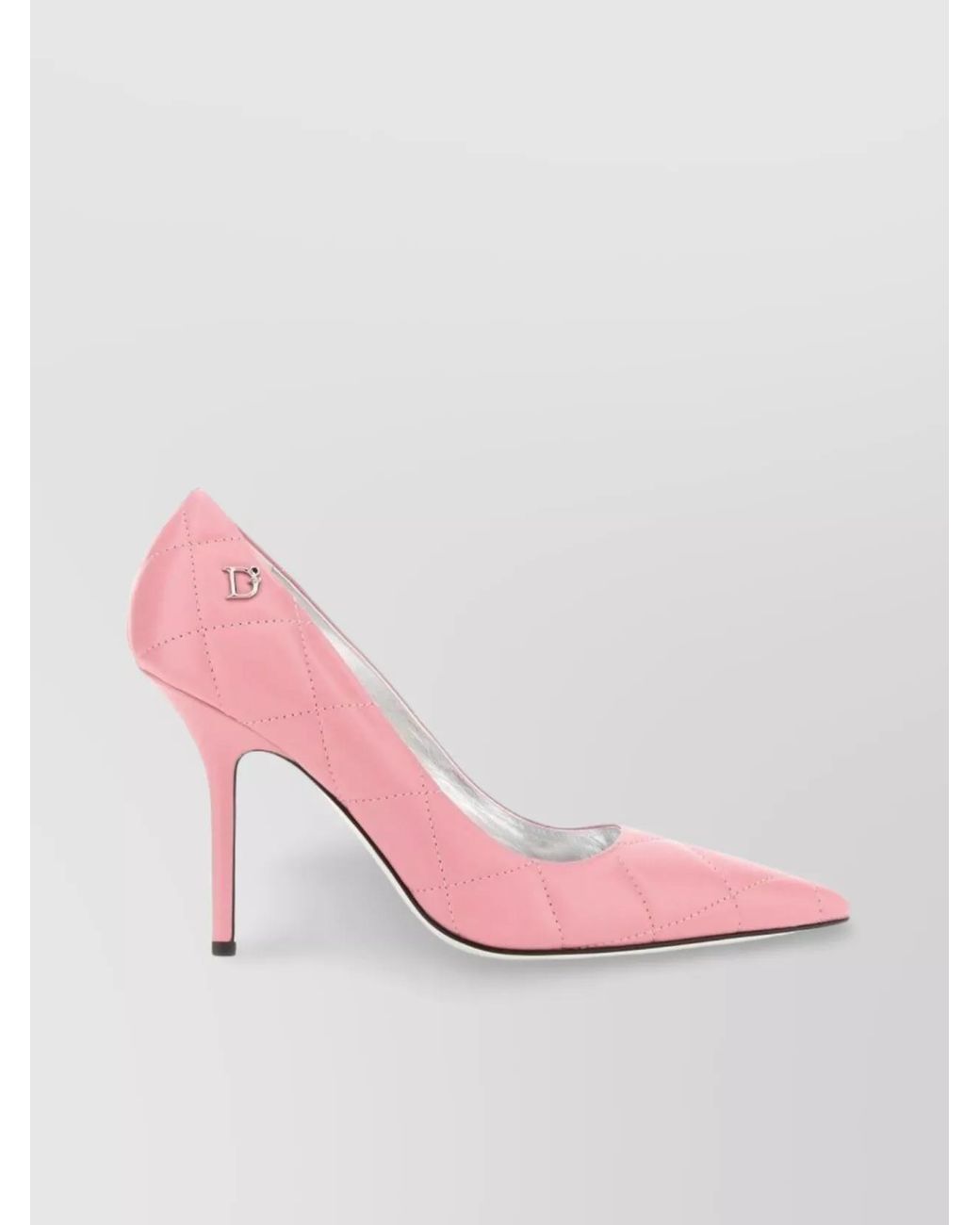 DSquared² Pink Quilted Leather Pumps