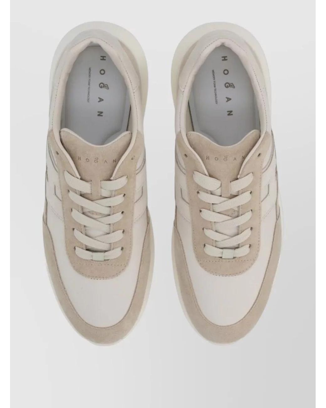 Hogan Natural Leather Interactive³ Low-Top Sneakers for men