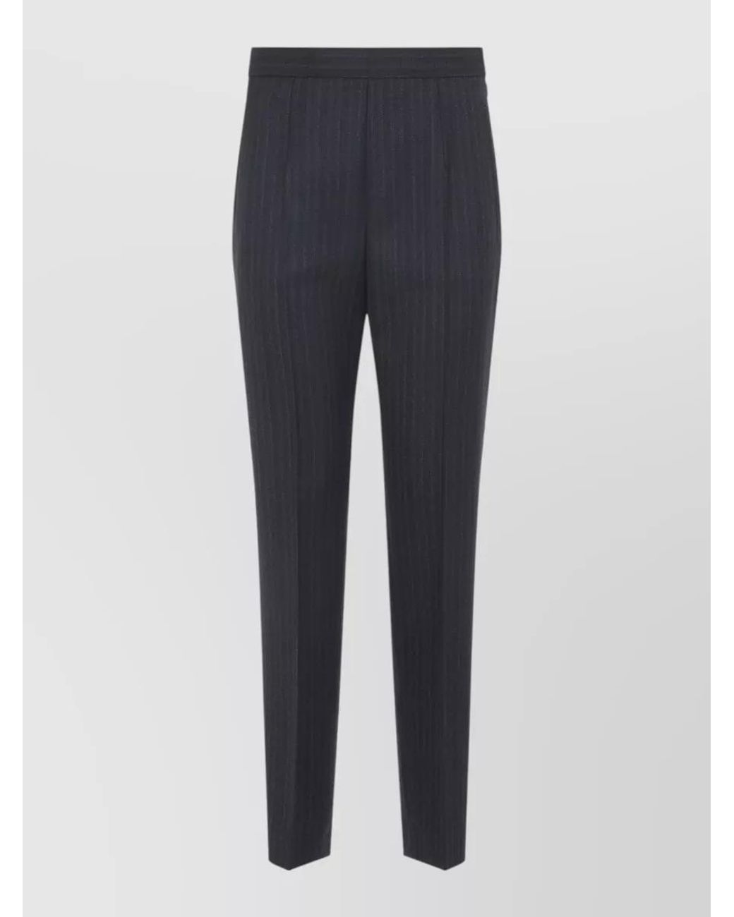 Jil Sander Blue Pinstriped Slim-Fit Tapered Suit Trousers