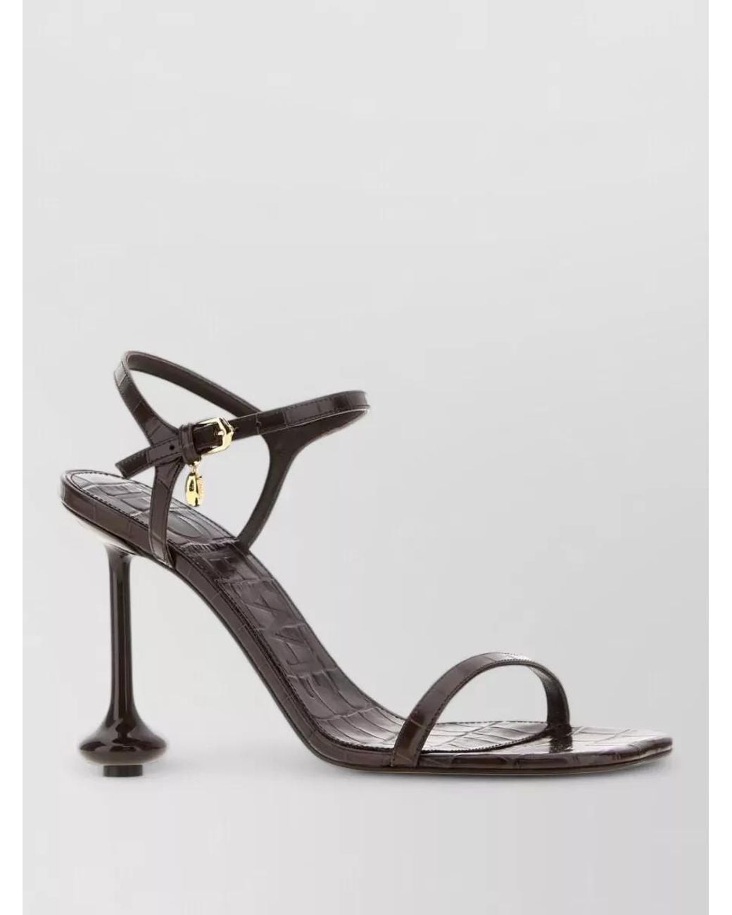 Loewe Metallic Leather Sandals