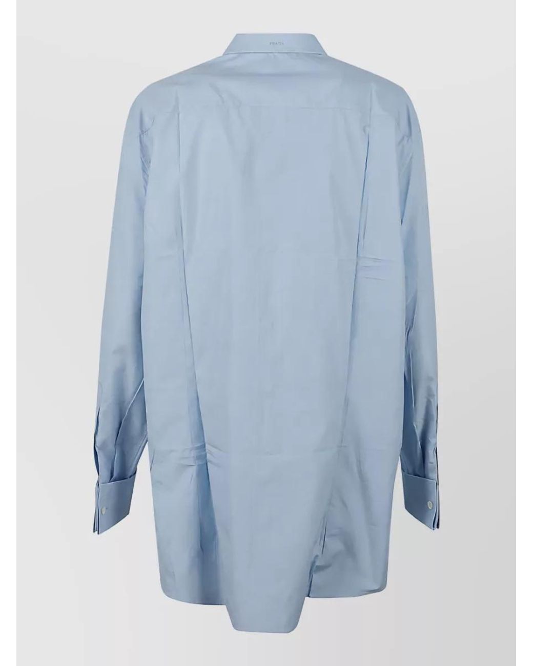 Prada Blue Poplin Shirt