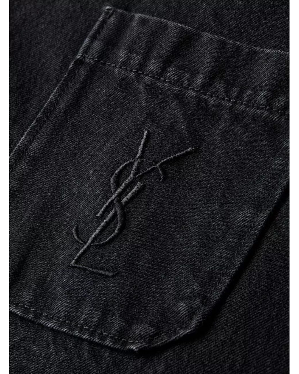 Saint Laurent Blue Denim Overshirt for men