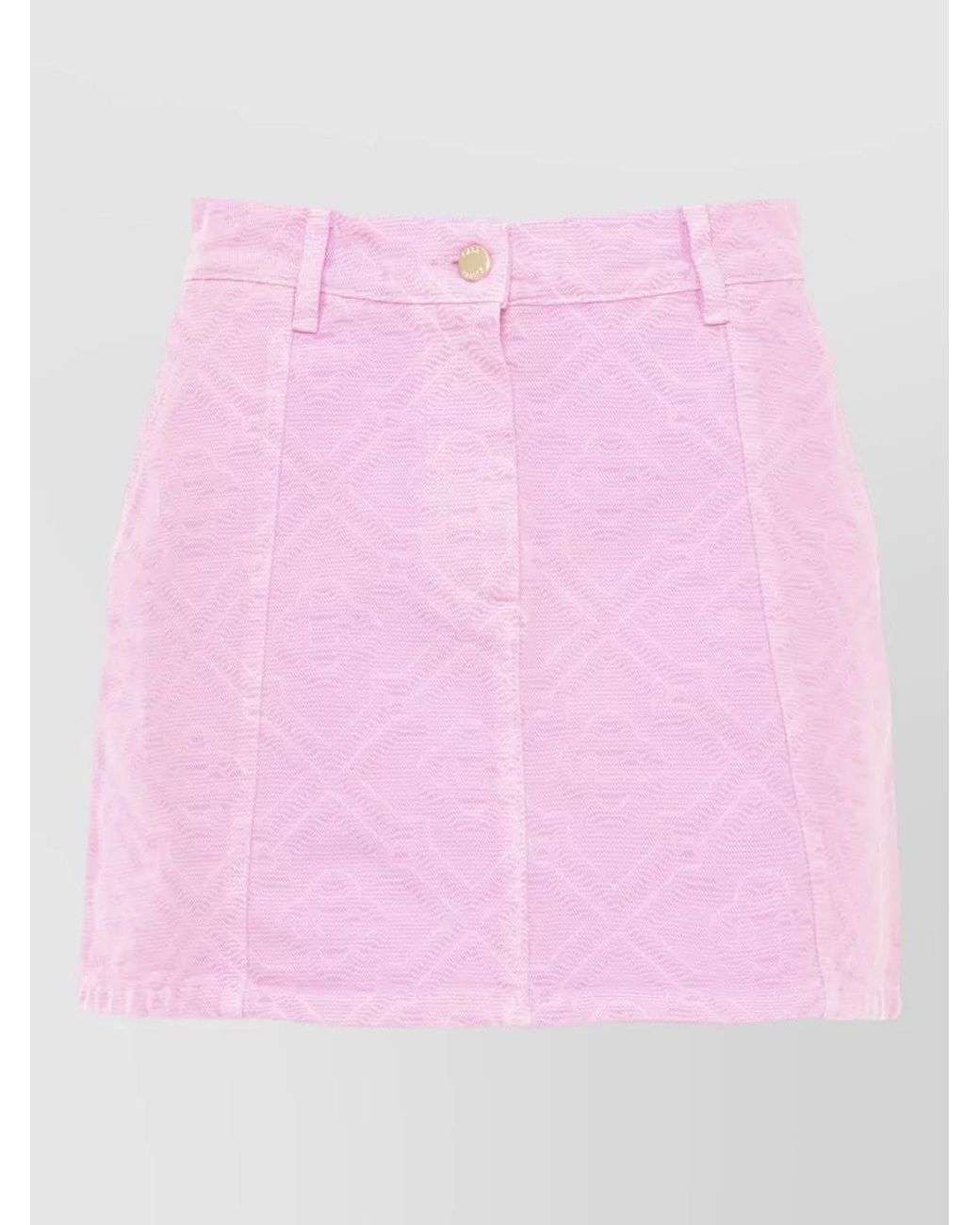 Casablanca Pink Monogram Mini Skirt