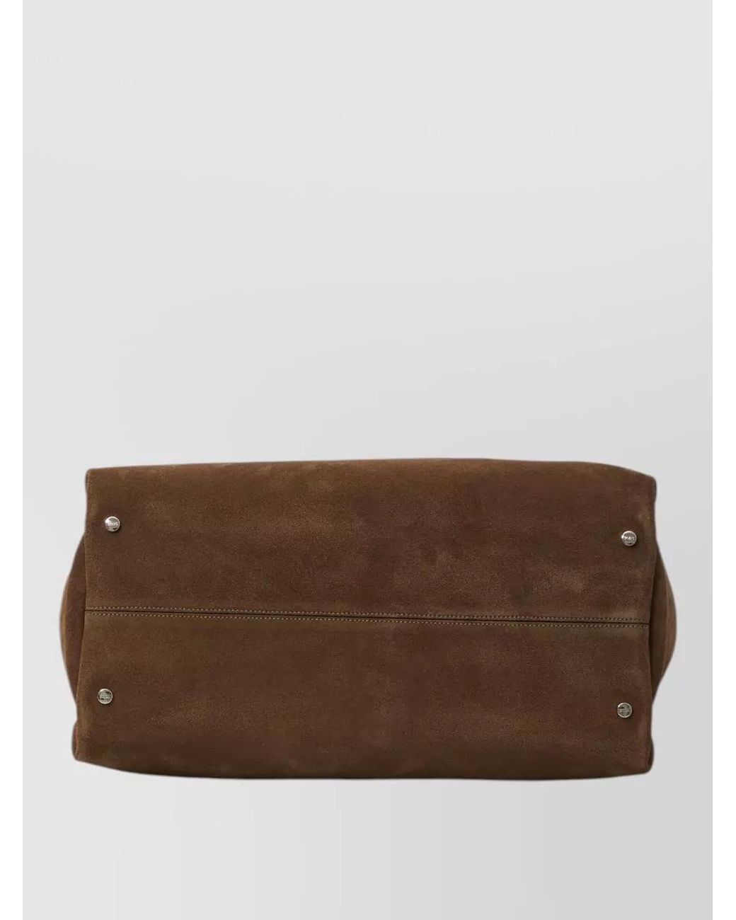 Tod's Brown Medium Suede Leather Tote Bag