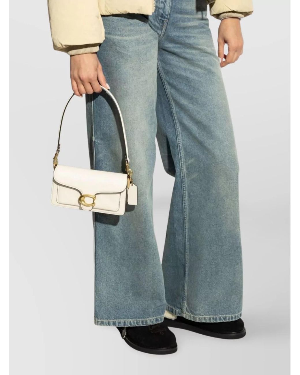 COACH Natural Leather Shoulder Bag