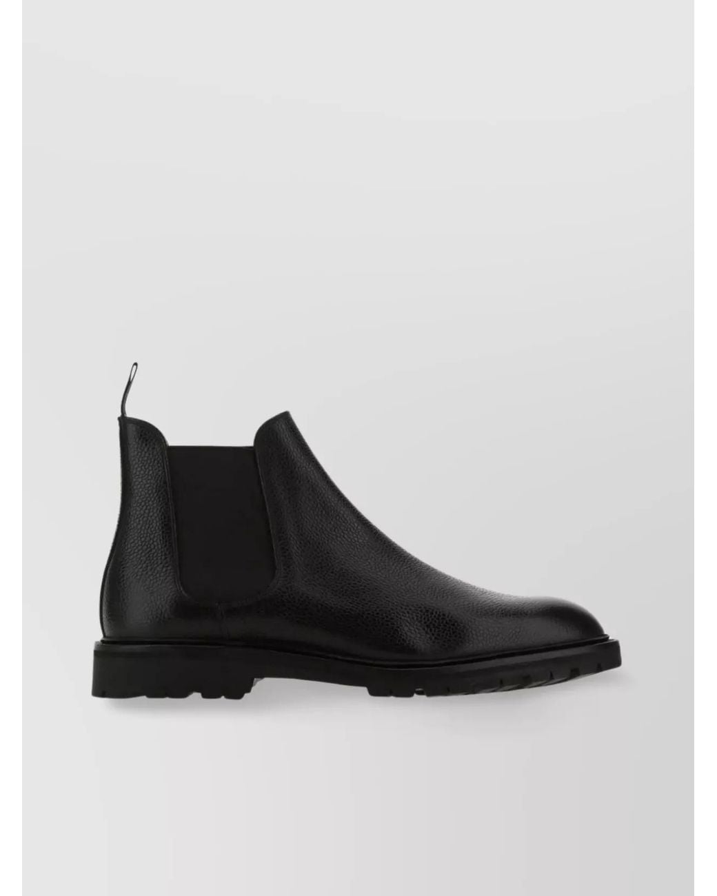 Crockett and Jones Black Leather Chelsea Ankle Boots for men