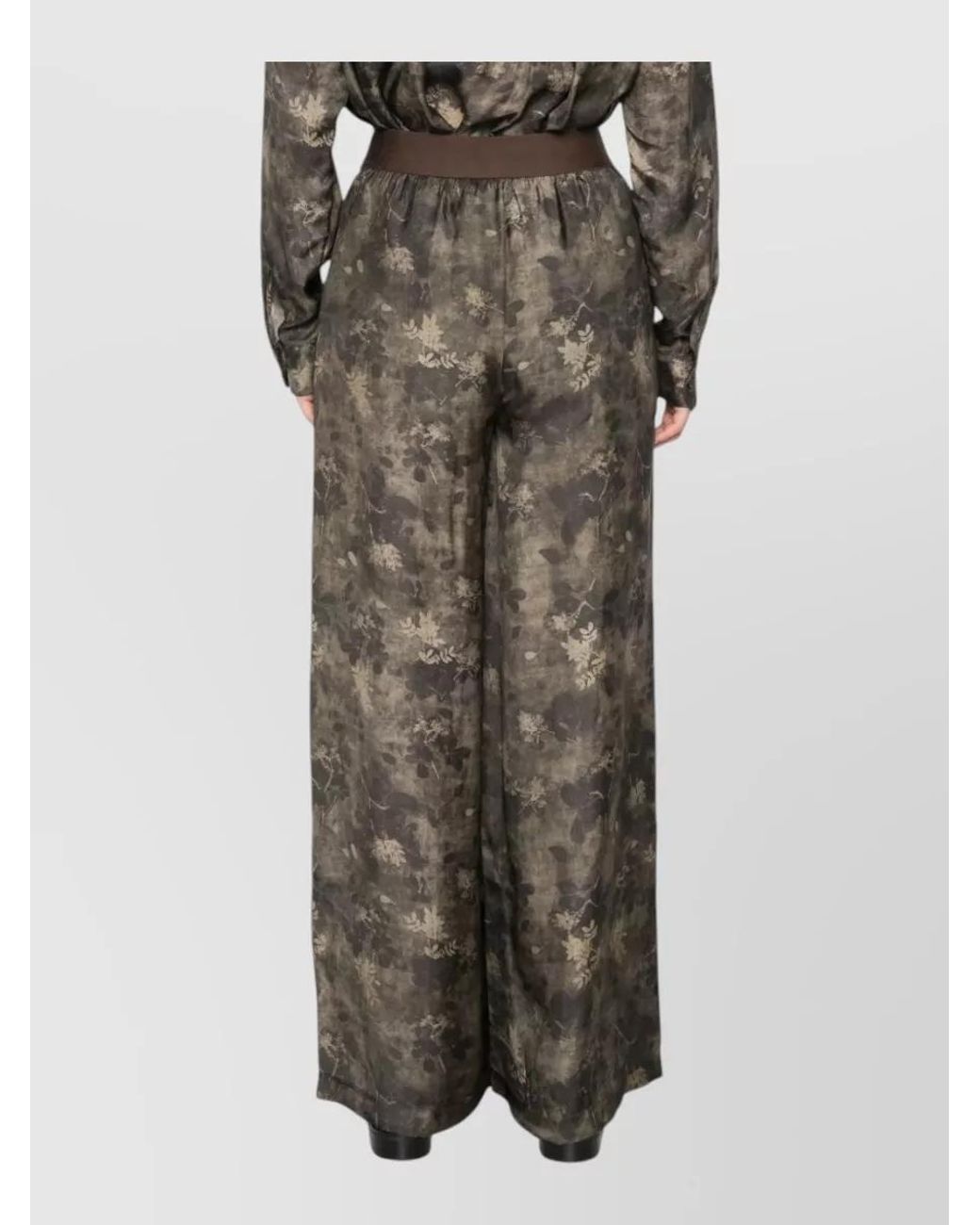 Uma Wang Multicolor Floral-Print Wide-Leg Pyjama Trousers